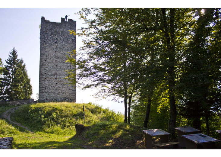 Visite guidée des tours Montmayeur avec Stéphane Verdet à Villard-Sallet