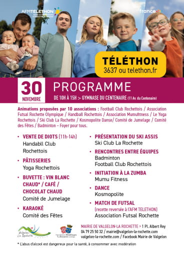 Téléthon à Valgelon - La Rochette